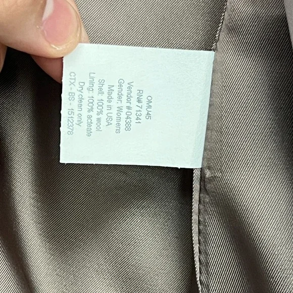 L.L. Bean Blazer Women 18P Brown Good Wool 3-Button Made in USA OMU45 - Picture 7 of 10